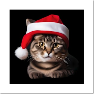 Purr-fectly Festive Posters and Art